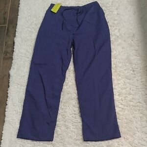 New Natural Uniforms Comfort Scrub Purple Pants Size M